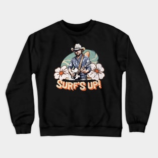 surf's up //flower v5 Crewneck Sweatshirt